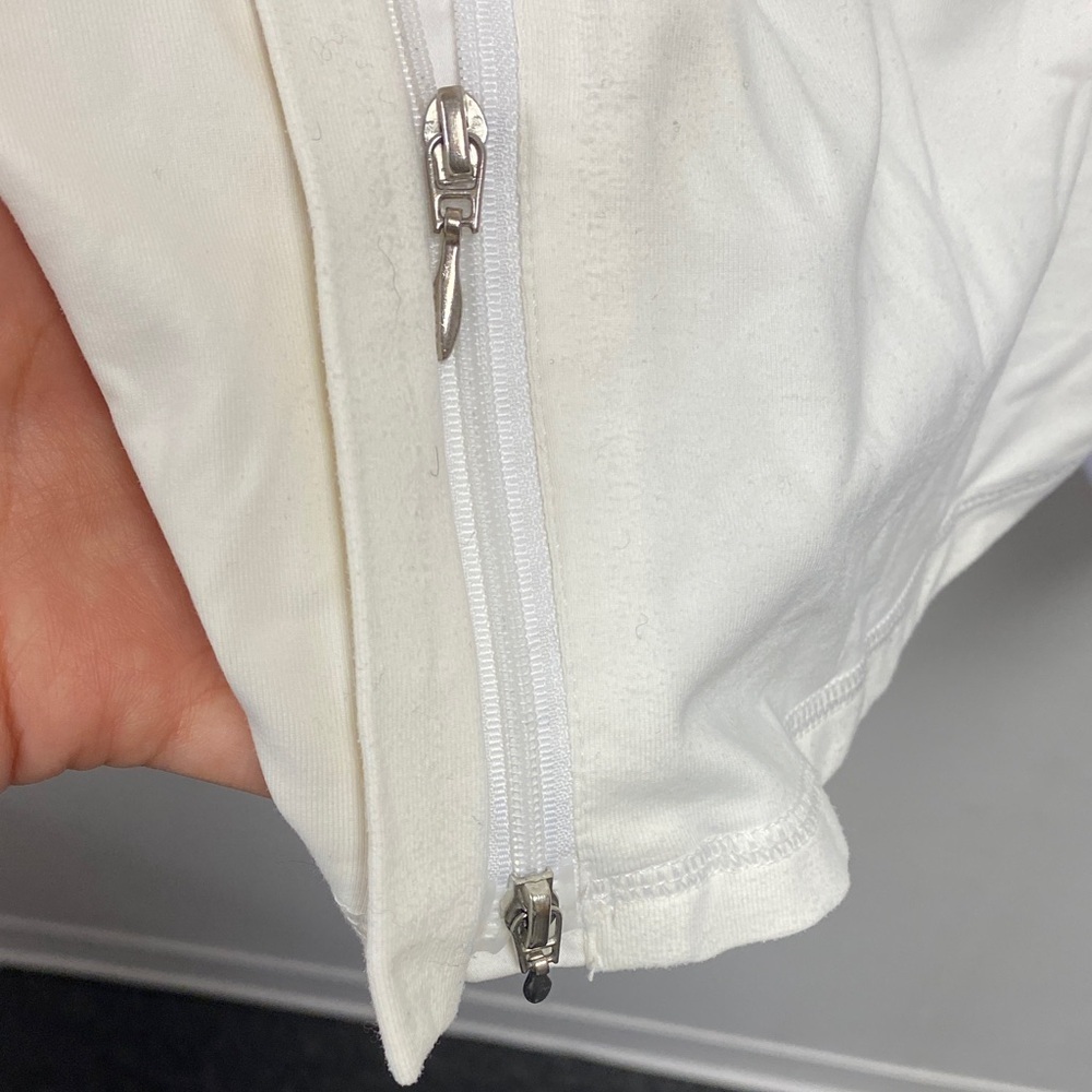 CAbi Cream Zip-Up Shirt Womens Large - Picture 6 of 9